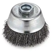 Flex-tools Accessoires 124516 Brosse à godets 60 x m14 x 0,3 avec fil ondulé