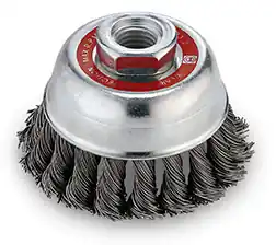 Flex-tools Accessoires 124524 Brosse à godet 65 x m14 x 0,5 avec fil torsadé