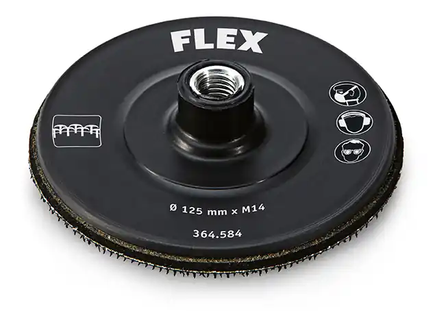 Flex-tools Accessoires 364584 Disque à dos velcro Ø125 M14 "Hook".