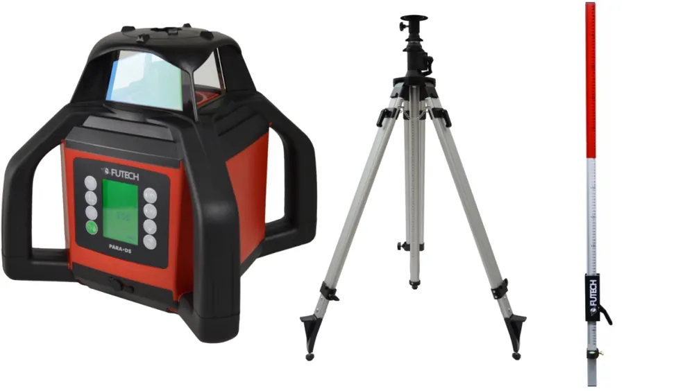 Futech 061.05.50.G-P Para DS Green Rotation Laser en valise + trépied 330 cm + règle 240 cm