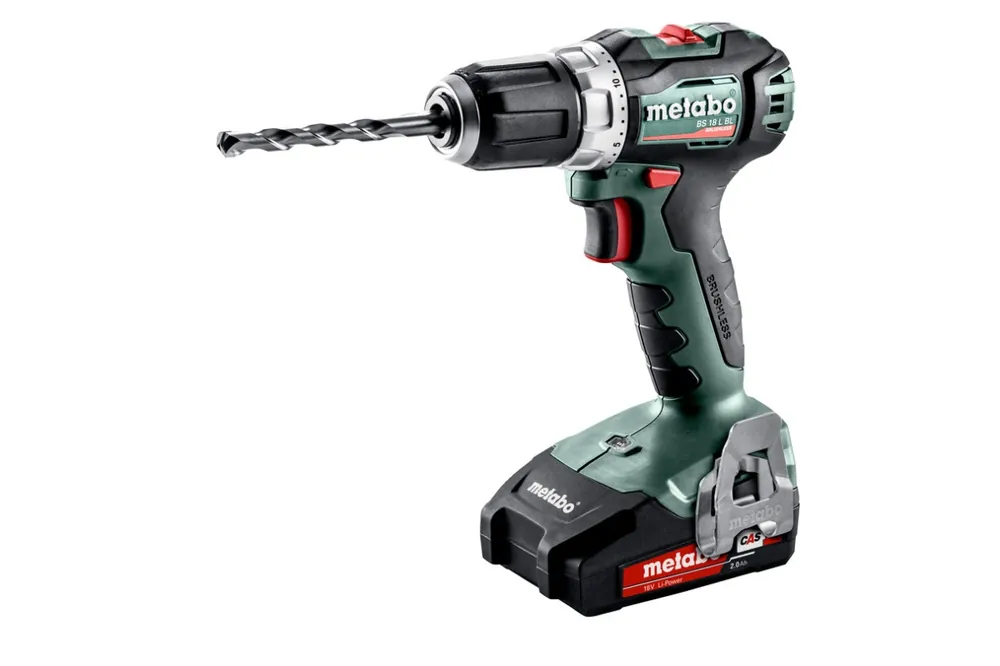 Metabo 602326500 BS 18 L BL Perceuse sans fil 18V 2.0 AH Li-ion en MetaBox 145