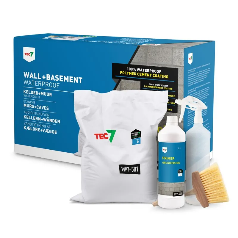 TEC7 WP7-501 Basement + Wall Waterproof Revêtement en ciment polymère SET