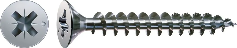 SPAX 1081010300163 Vis universelle 3 x 16 mm, Plein filet, Tête fraisée, Phillips Z1 - 200 pièces