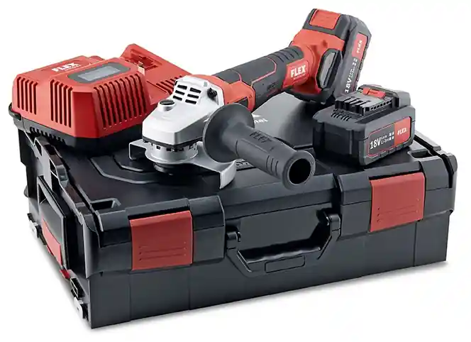 Flex-tools 499331 LB 125 18.0-EC/5.0 Set meuleuse d‘angle sans fil 125mm avec frein 18V 5.0Ah en L-Boxx