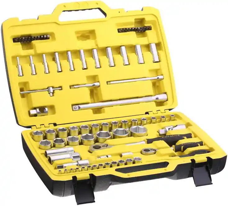 Stanley FMMT82826-1 FatMax Jeu de clés à douilles 1/4‘‘ + 1/2" 81 pièces