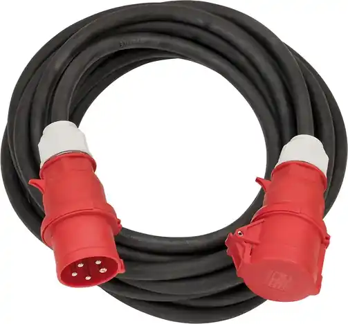 Brennenstuhl 1167320250 Câble d‘extension CEE IP44 25m noir H07RN-F 5G6,0 5-pole 32 A