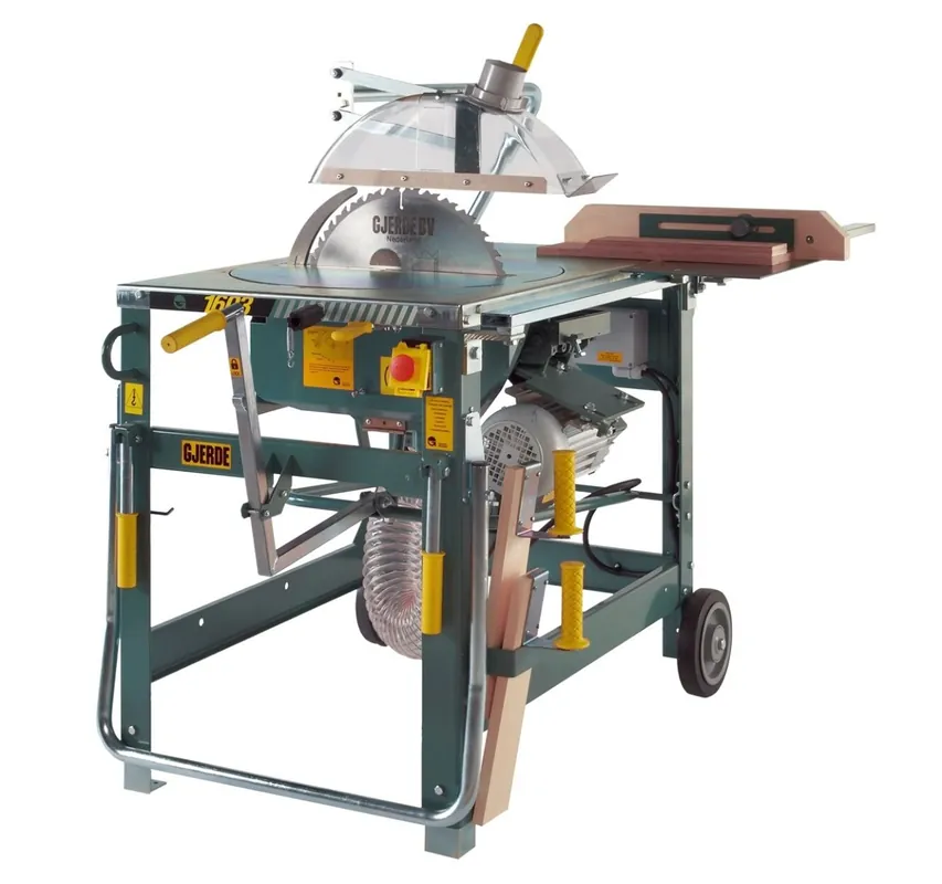 Gjerde 90058 1603-NL Scie de chantier 3.6 kW 400 volts + Jeu de roues