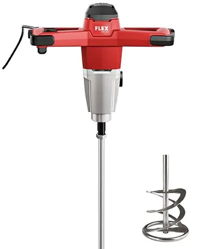 Flex-tools 495921 MXE1202 + WR2 140 Mélangeur 1200 Watt avec 2 vitesses et interrupteur de vitesse