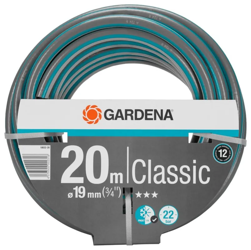 Gardena 18022-20 Tuyau classique 19 mm (3/4") 20 mtr.