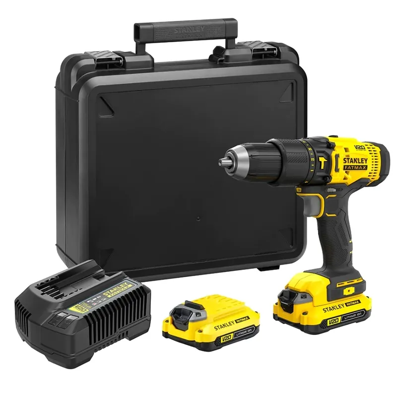 Stanley SFMCD711C2K Perceuse à percussion sans fil FATMAX® V20 18V 1.5Ah BRUSHLESS