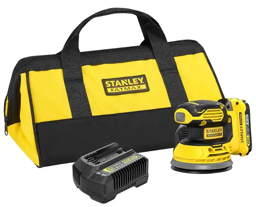 Stanley SFMCW220D1S FATMAX® V20 Accu Excenter Sander 125 mm 18V 2.0Ah in Softbag