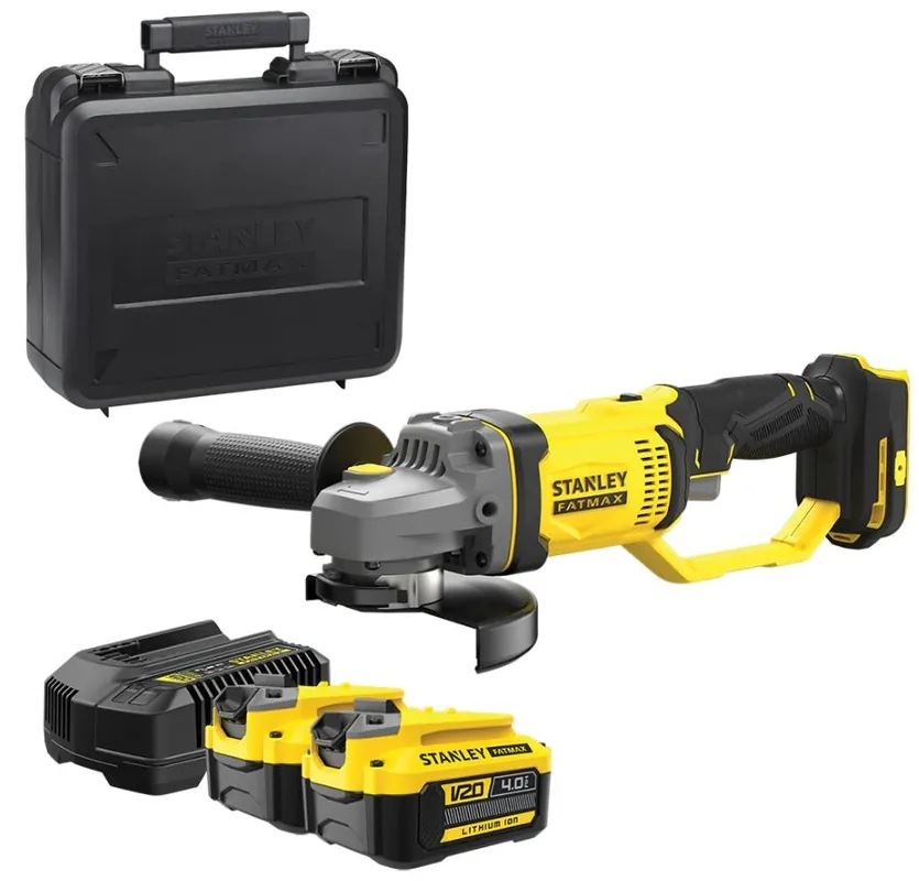 Stanley SFMCG700M2K Meuleuse d‘angle FATMAX® V20 125mm 18 Volts 4.0 Ah Li-ion BRUSHLESS