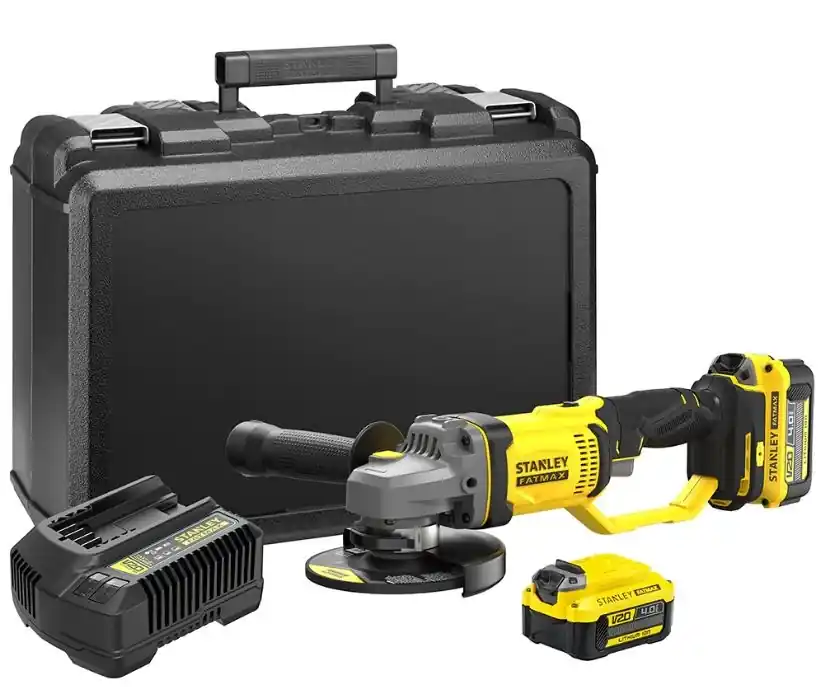 Stanley SFMCG400M2K Meuleuse d‘angle FATMAX® V20 125mm 18 Volt 4.0 Ah Li-ion