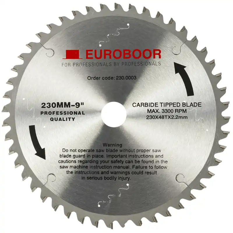 Euroboor 31612304801004 230.0003 Lame de scie 230 mm alésage 25,4 mm métal