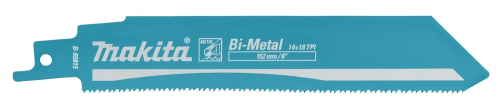 Makita Accessoires B-55815 Scie sabre métal 132mm Par 5 pièces