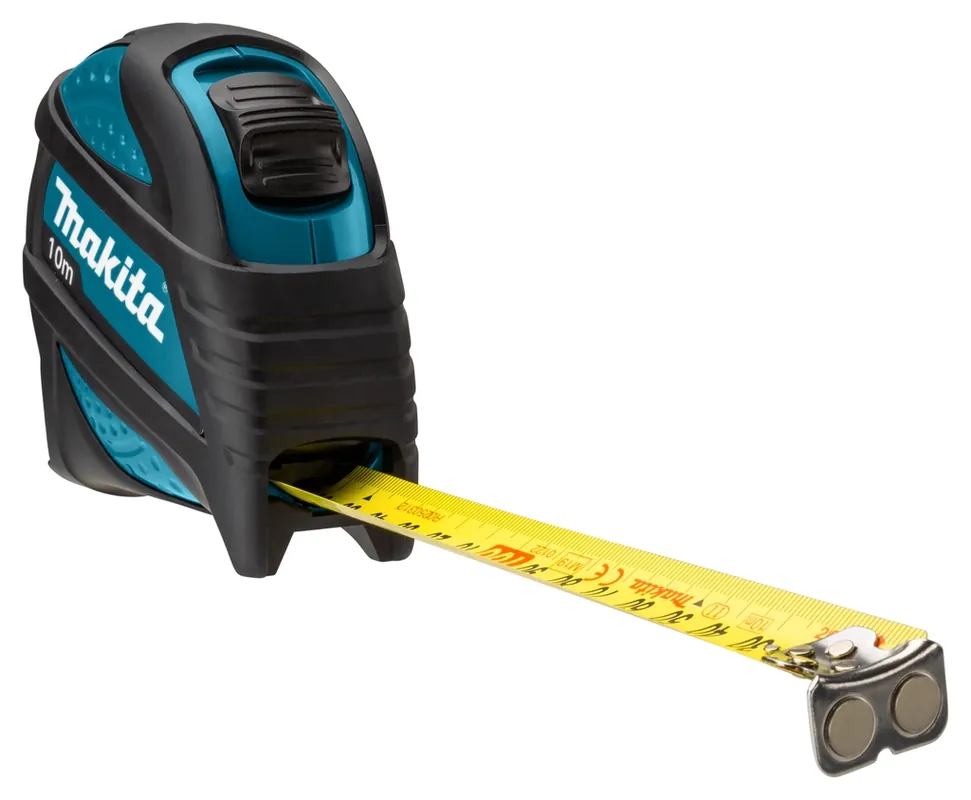 Makita Accessoires B-68529 Ruban à mesurer 10m x 25 mm Dimensions des deux côtés en mm