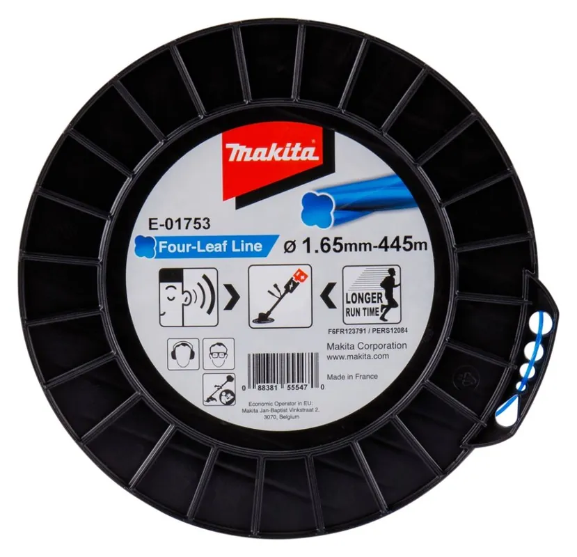 Makita Accessoires E-01753 Fil de coupe 1,65 x 445 mètres Bleu
