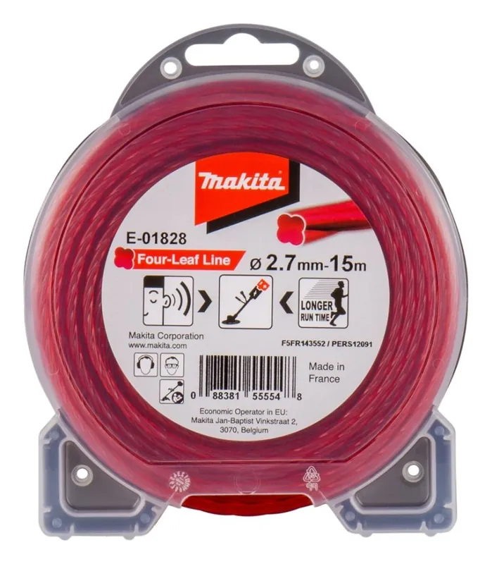 Makita Accessoires E-01828 Fil de terre 2,7 x 15 Mètres Rood