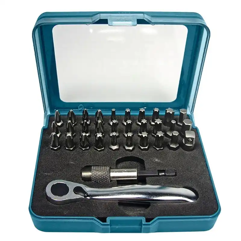 Makita Accessoires P-79790 Jeu d‘‘embouts de vis à cliquet 32 pièces