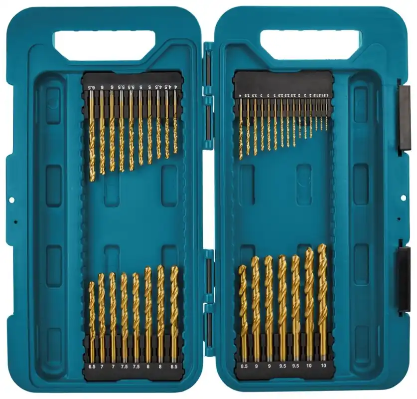 Makita Accessoires P-90308 Jeu de forets à métaux HSS-TiN 40 pièces
