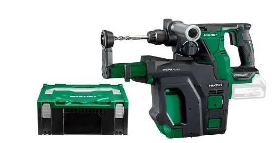 HIKOKI DH18DBLW2DZ Perceuse sans fil 18V Excl. batterie et chargeur dans Hikoki System Case IV + Unité d‘extraction de poussière