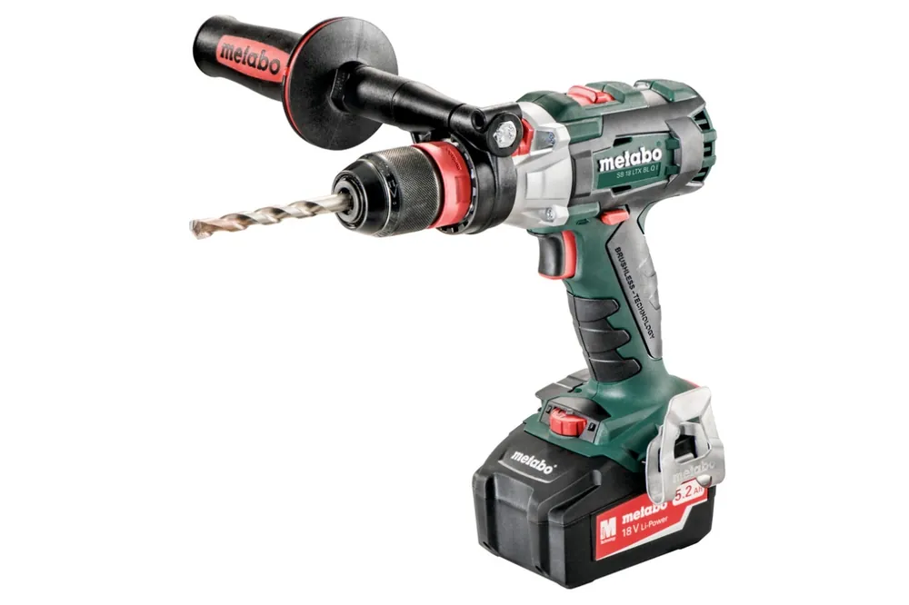 Metabo 602361660 Perceuse à percussion sans fil SB 18 LTX BL Q I 18 Volt 5.5 AH LiHD