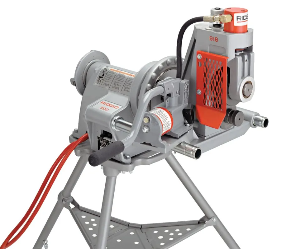 Ridgid 19131 Modèle 918 Machine à rainurer à rouleaux avec kit de montage du chariot compact 1233/300 2" - 6".