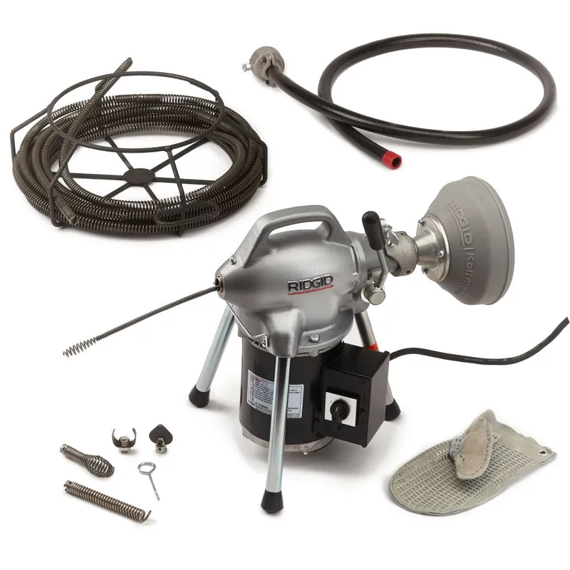 Ridgid 11981 K-50 Machine à ressorts segmentés avec adaptateur A-17-A et jeu de câbles A-30