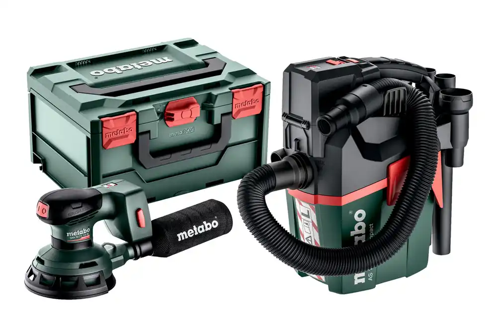 Metabo 691199000 SET - SXA 18 LTX 125 BL ponceuse sans fil + AS 18 L PC Compact ponceuse sans fil 18V excl. batteries et chargeur