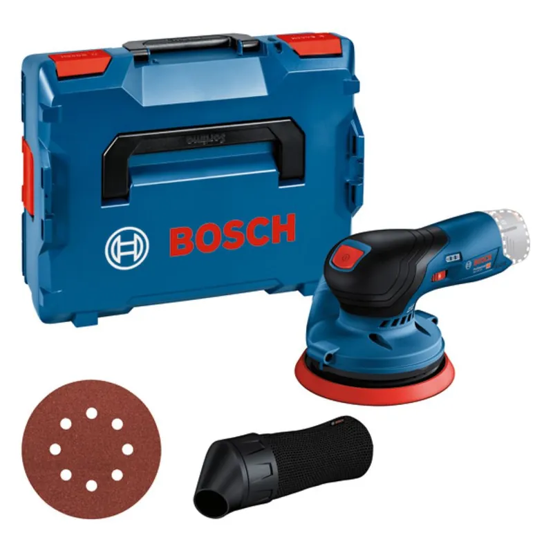 Bosch Bleu 0601372100 GEX 12V-125 Ponceuse excentrique professionnelle 125mm 12V sans batteries en L-Boxx