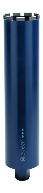Bosch Bleu Accessoires 2608601368 Couronne diamantée pour carottage humide 1 1/4" UNC Meilleure pour le béton 112 mm, 450 mm, 9 segments, 11,5 mm