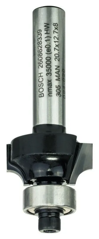 Bosch Bleu Accessoires 2608628339 Fraise à profil arrondi, 8 mm, R1 4 mm, L 10,5 mm, G 53 mm 8 mm, R1 4 mm, L 10,5 mm, G 53 mm