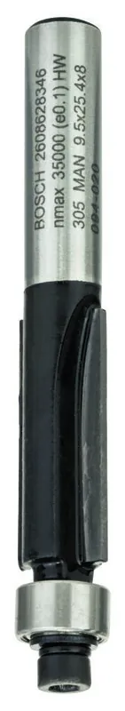 Bosch Bleu Accessoires 2608628346 Affleureuse, 8 mm, D1 9,5 mm, L 25,4 mm, G 68 mm 8 mm, D1 9,5 mm, L 25,4 mm, G 68 mm
