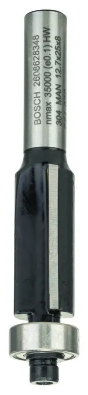 Bosch Bleu Accessoires 2608628348 Affleureuse, 8 mm, D1 12,7 mm, L 25,4 mm, G 68 mm 8 mm, D1 12,7 mm, L 25,4 mm, G 68 mm