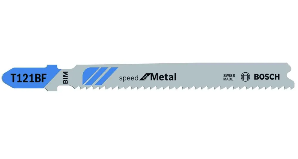 Bosch Bleu Accessoires 2608636702 Lame de scie sauteuse T 121 BF Speed pour métal