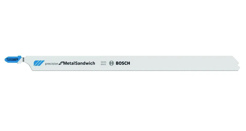 Bosch Bleu Accessoires 2608636793 Lame de scie sauteuse T 1018 AFP Précision pour le métal-sandwich