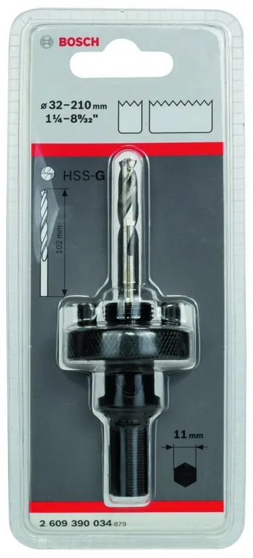 Bosch Bleu Accessoires 2609390034 Adaptateur hexagonal 5/8" - 18 UNF, 32-210 mm