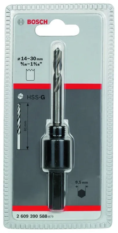 Bosch Bleu Accessoires 2609390588 Adaptateur hexagonal 1/2" - 20 UNF, 14-30 mm