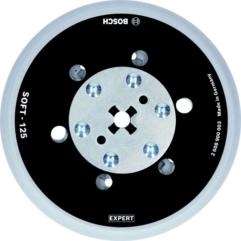 Bosch Bleu Accessoires 2608900003 Expert Tampons d‘‘appui multi-trous universel 125 mm, souple