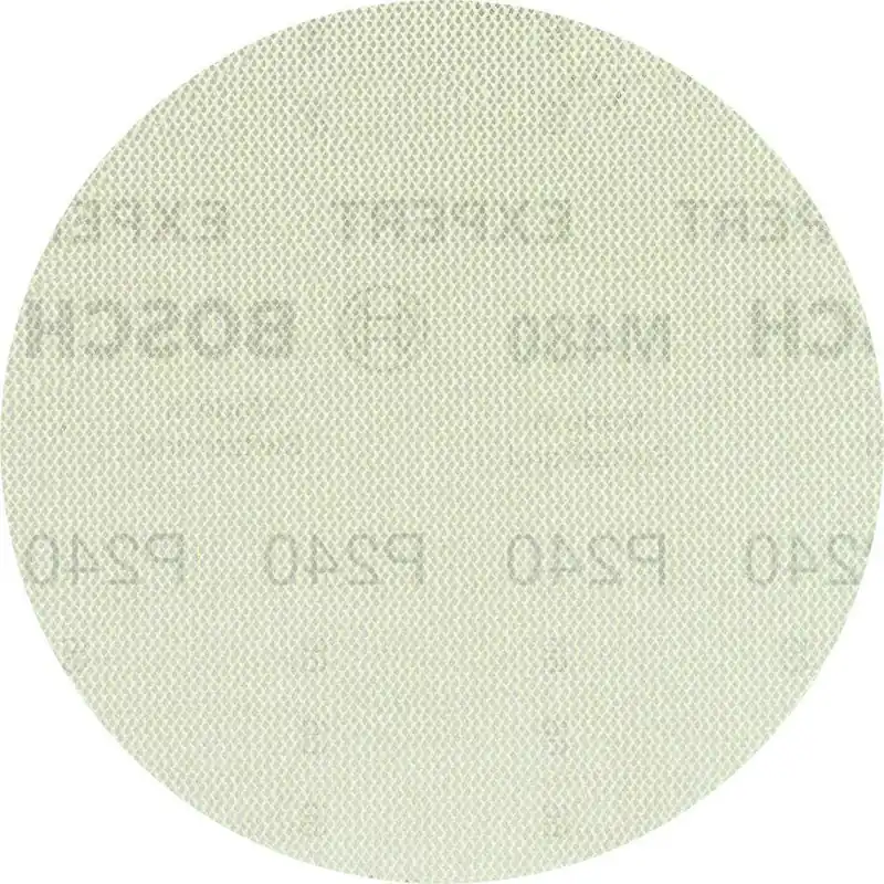 Bosch Bleu Accessoires 2608900686 Filet de ponçage Expert M480 pour ponceuses à orbite aléatoire 125 mm, K240 50 pièces