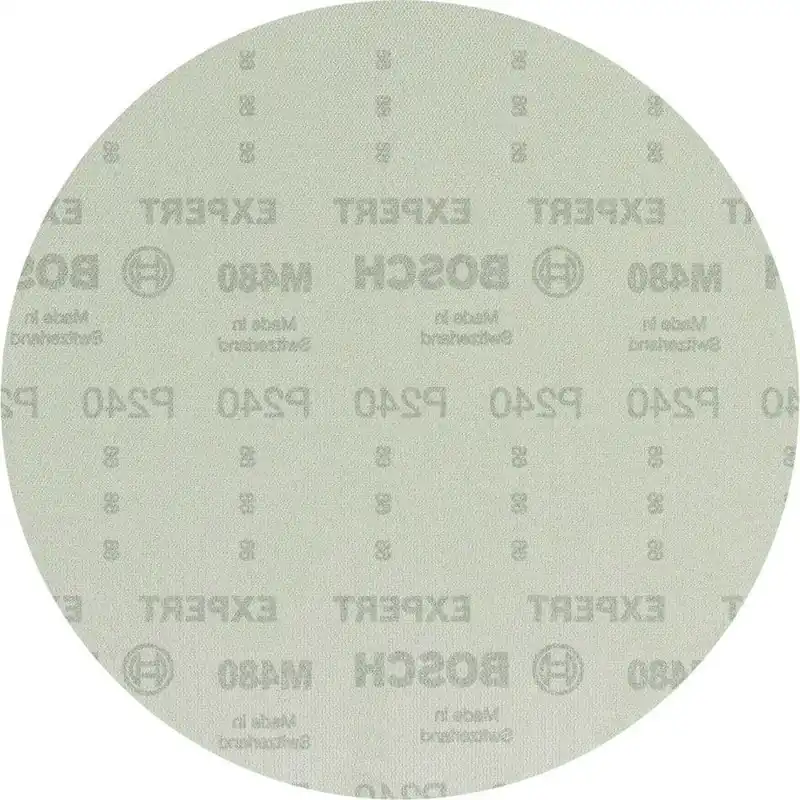 Bosch Bleu Accessoires 2608900713 Filet de ponçage Expert M480 pour ponceuses de cloisons sèches 225 mm, K240, 25 pièces