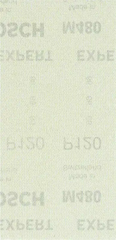 Bosch Bleu Accessoires 2608900754 Filet de ponçage Expert M480 pour ponceuses à orbite aléatoire 93 x 186 mm, K120, 50 pièces