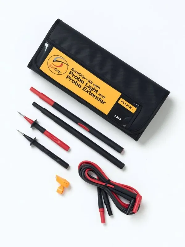 Fluke 2096368 L215 SureGrip™ Set avec lumière de sonde et extensions de sonde.