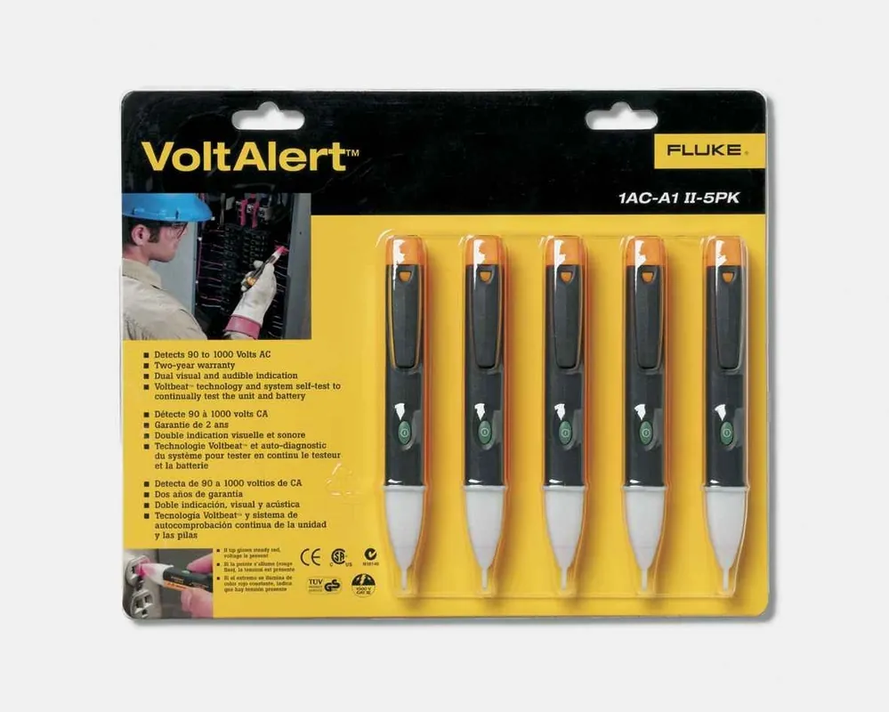 Fluke 2433056 FLK-1AC-E1-II-5PK Détecteur de tension 200V-1000V jeu de 5 pièces