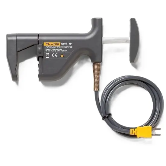 Fluke 3439199 80PK-10 Sonde de mesure de température pour tuyaux 32 - 64 mm