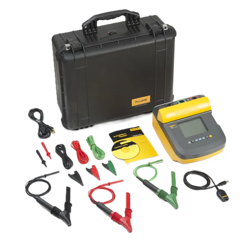 Fluke 3665127 1550C/KIT Kit de testeur d‘‘isolation 5kV avec un connecteur infrarouge supplémentaire Fluke Connect
