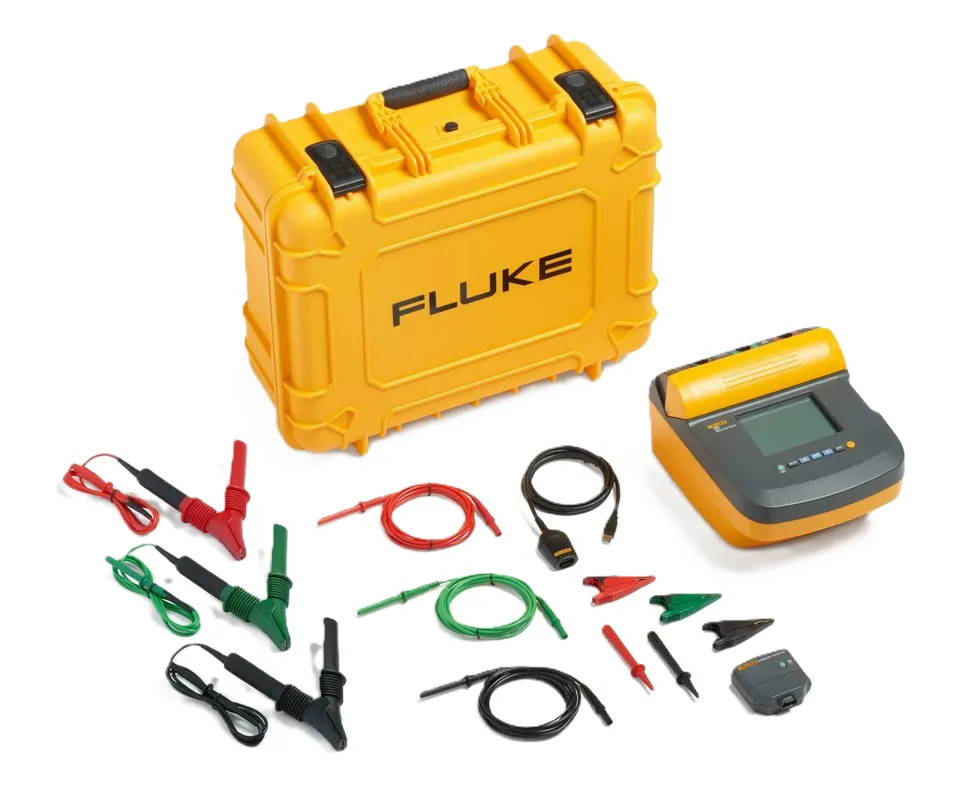 Fluke 3665111 1555/KIT Kit de testeur d‘‘isolation 10kV avec un connecteur infrarouge supplémentaire Fluke Connect