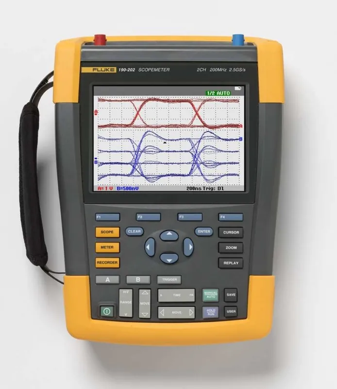 Fluke 4025460 190-202/EU Multimètre couleur 2 canaux 200 Mhz