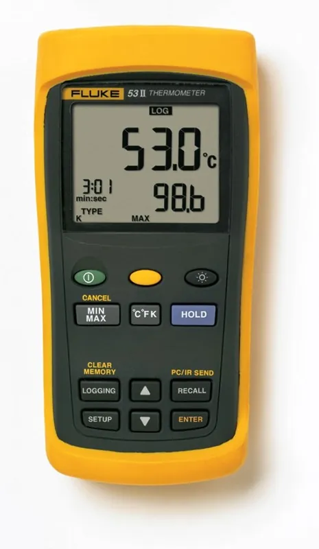 Fluke 3821096 53-2 B Thermomètre numérique 50 Hz avec entrée à 1 canal