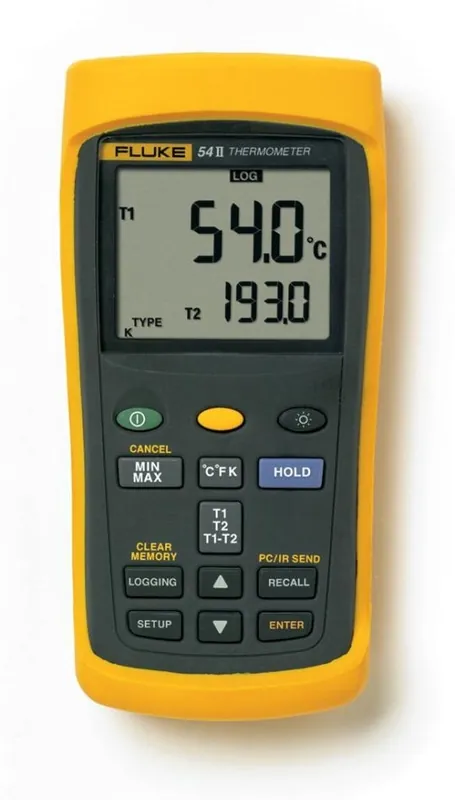 Fluke 3821081 54-2 B Thermomètre numérique 50 Hz avec entrée à 2 canaux